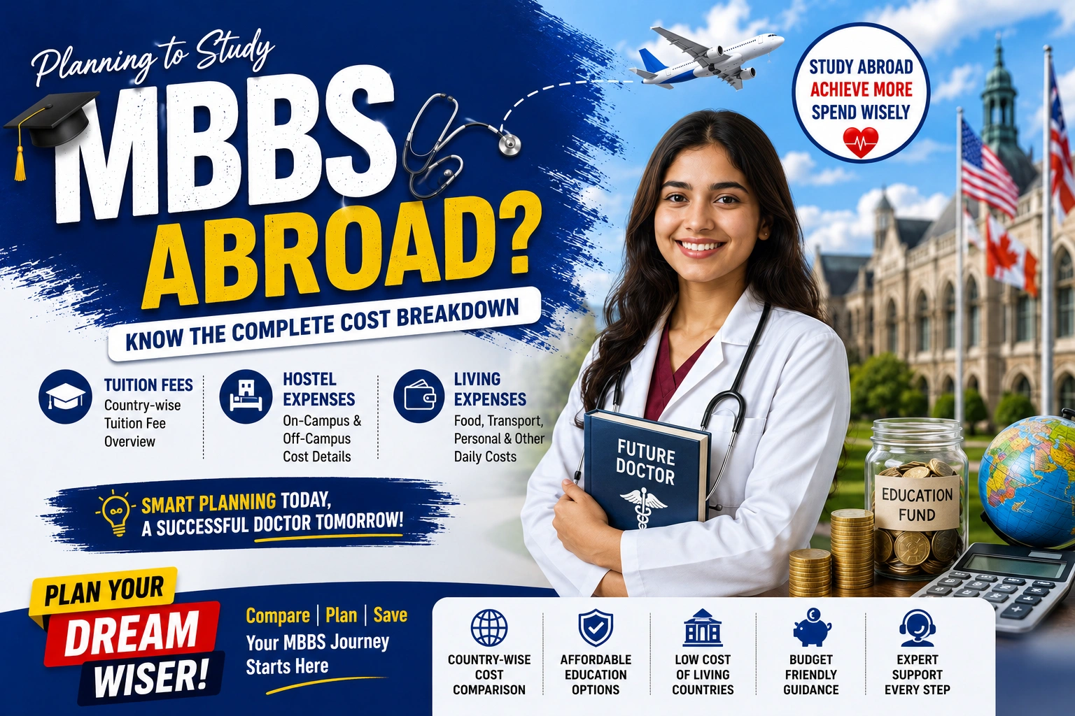 Cost of Studying MBBS Abroad: Tuition Fees, Hostel & Living Expenses Explained
